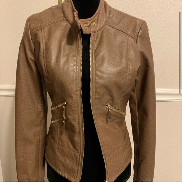 || THERAPY || Faux Leather Moto Jacket - Picture 2 of 4